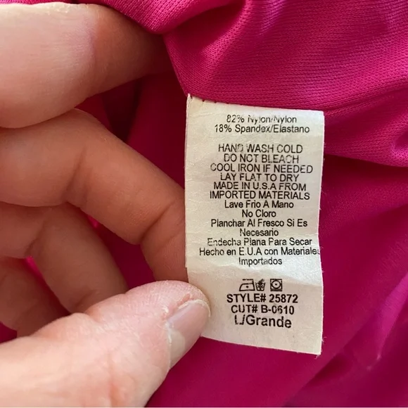 LA SCALA Hot Pink Prom Dress Large - Picture 7 of 7